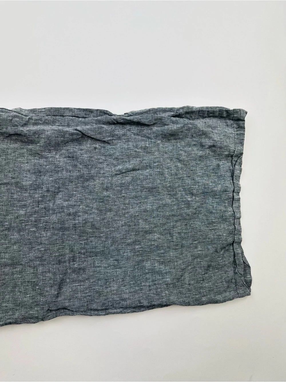 West Elm Black Linen King Size Pillow Case